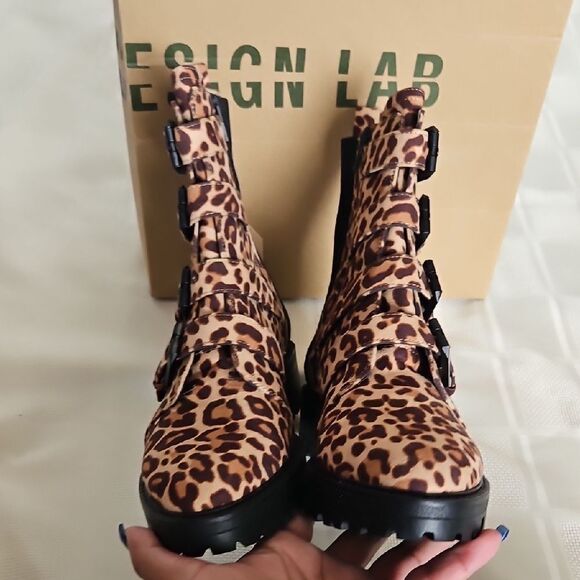 Design Lab Lord & Taylor Brown Combat Boots - Picture 6 of 16